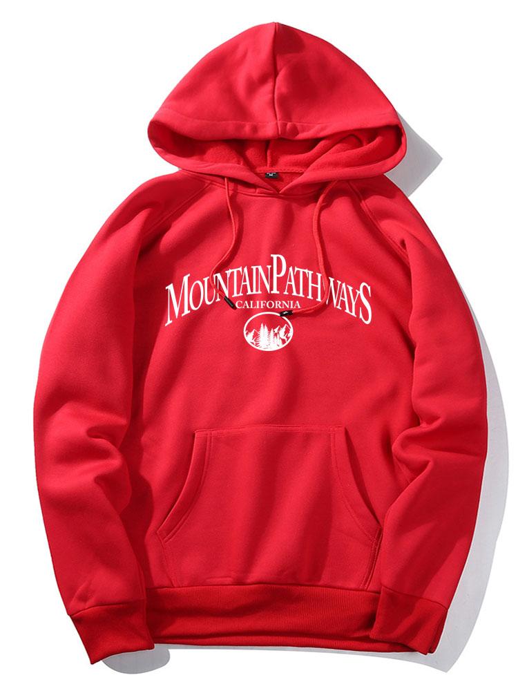 Mountain Pathways Print Hoodie