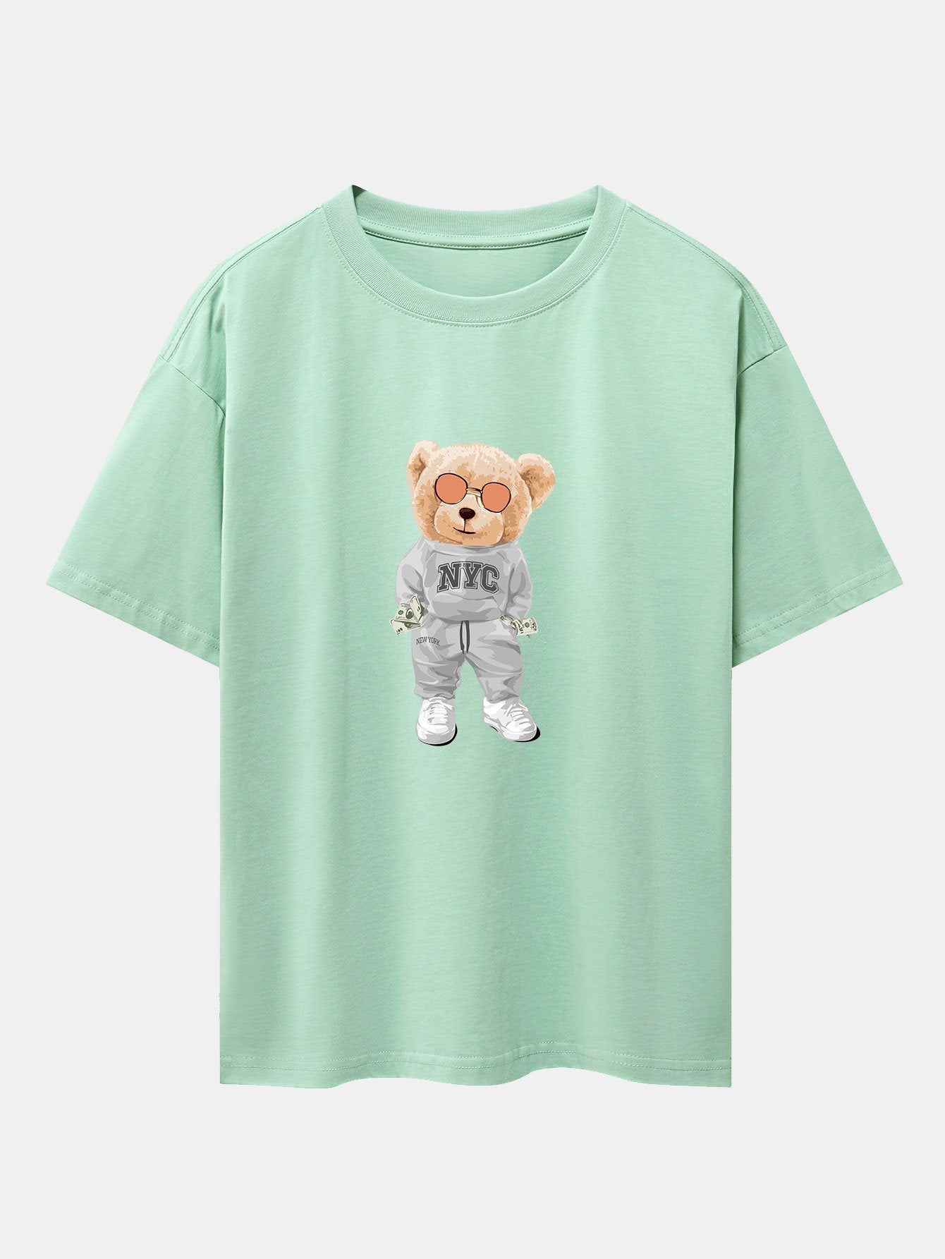 T-shirt oversize épais à imprimé Rich Bear