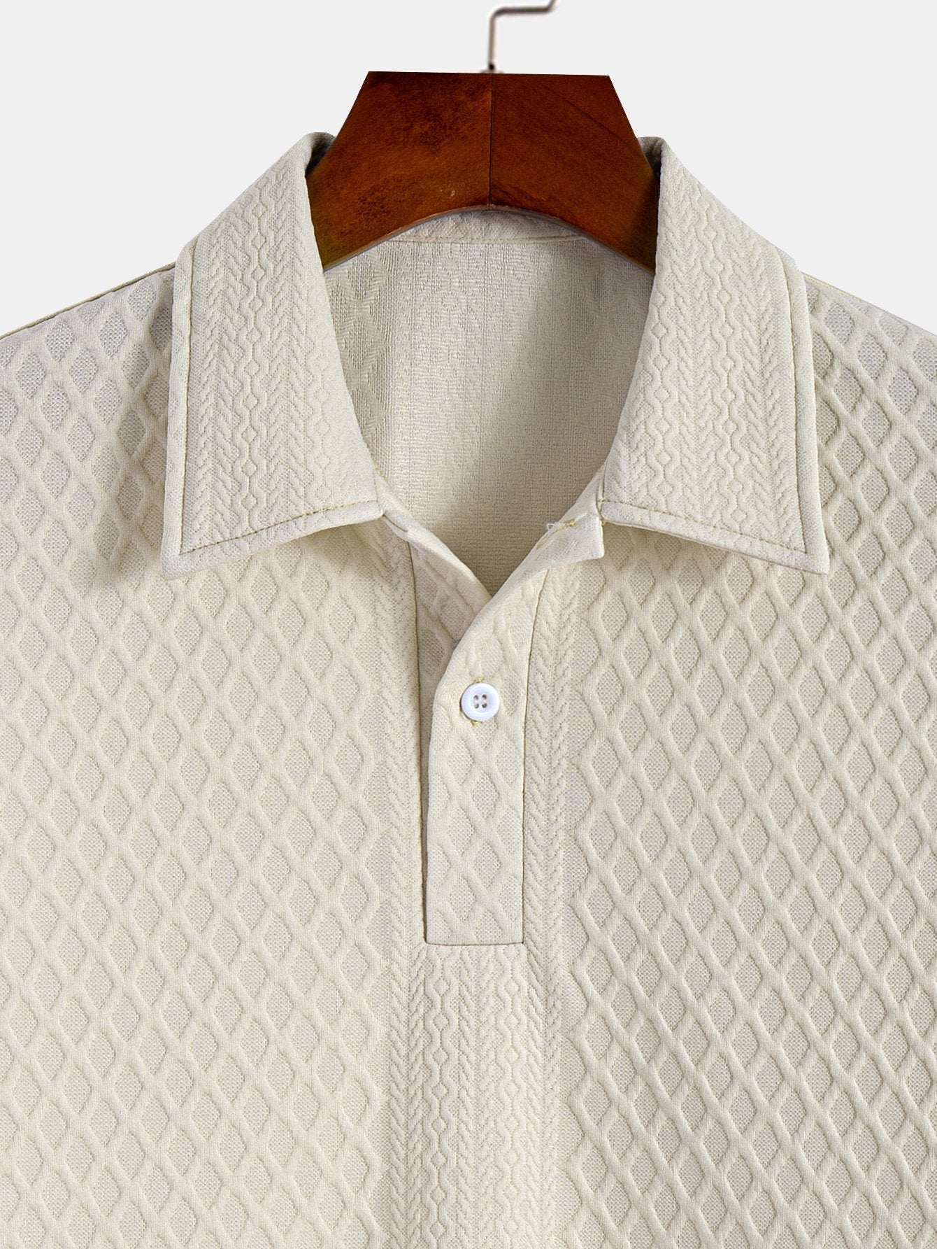 Polo Jacquard Géométrique Losange