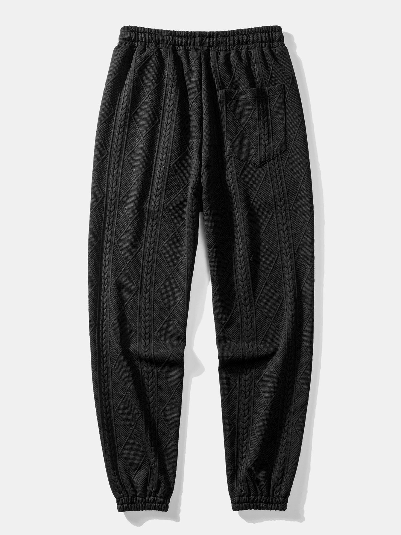 Geometric Jacquard Jogger Pants