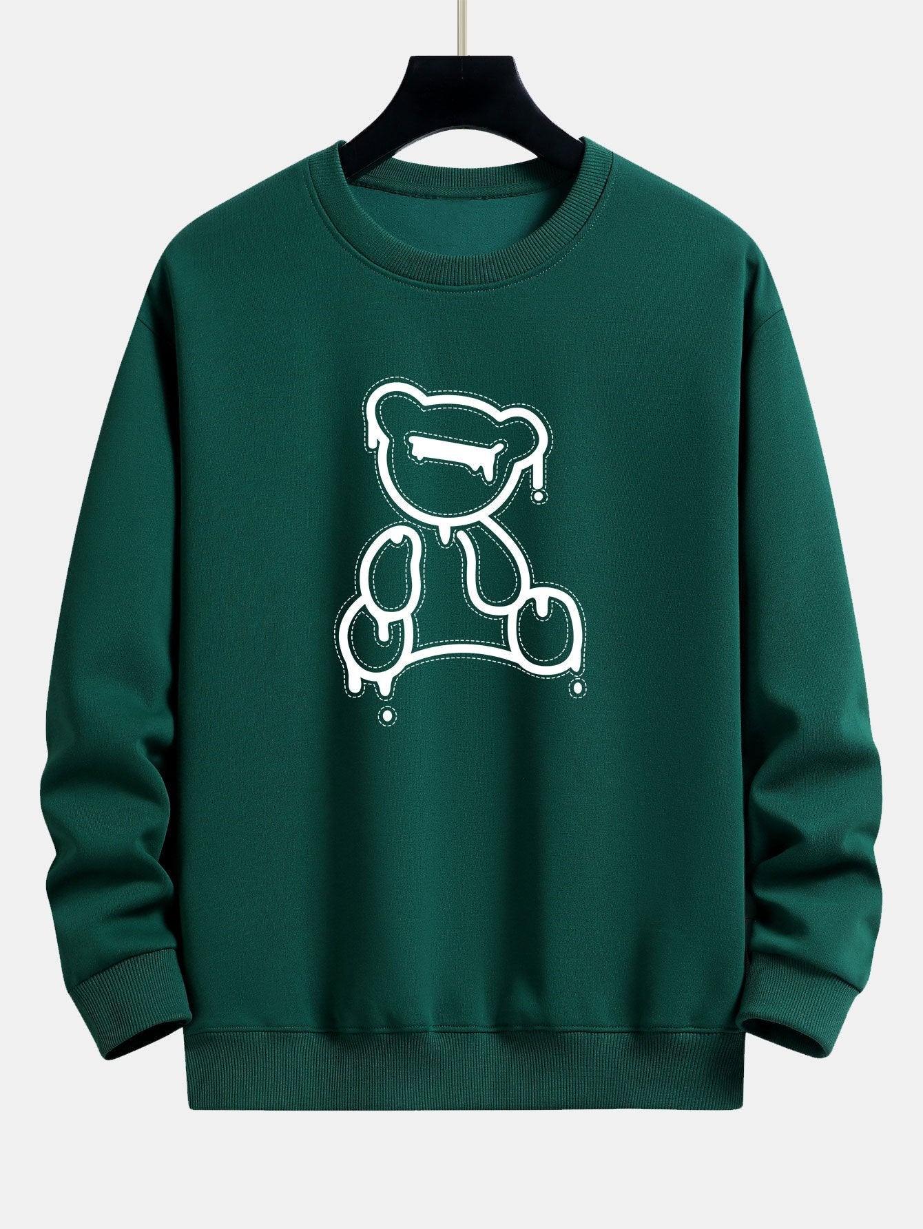 Line Bear Print Relax Fit Sweatshirt