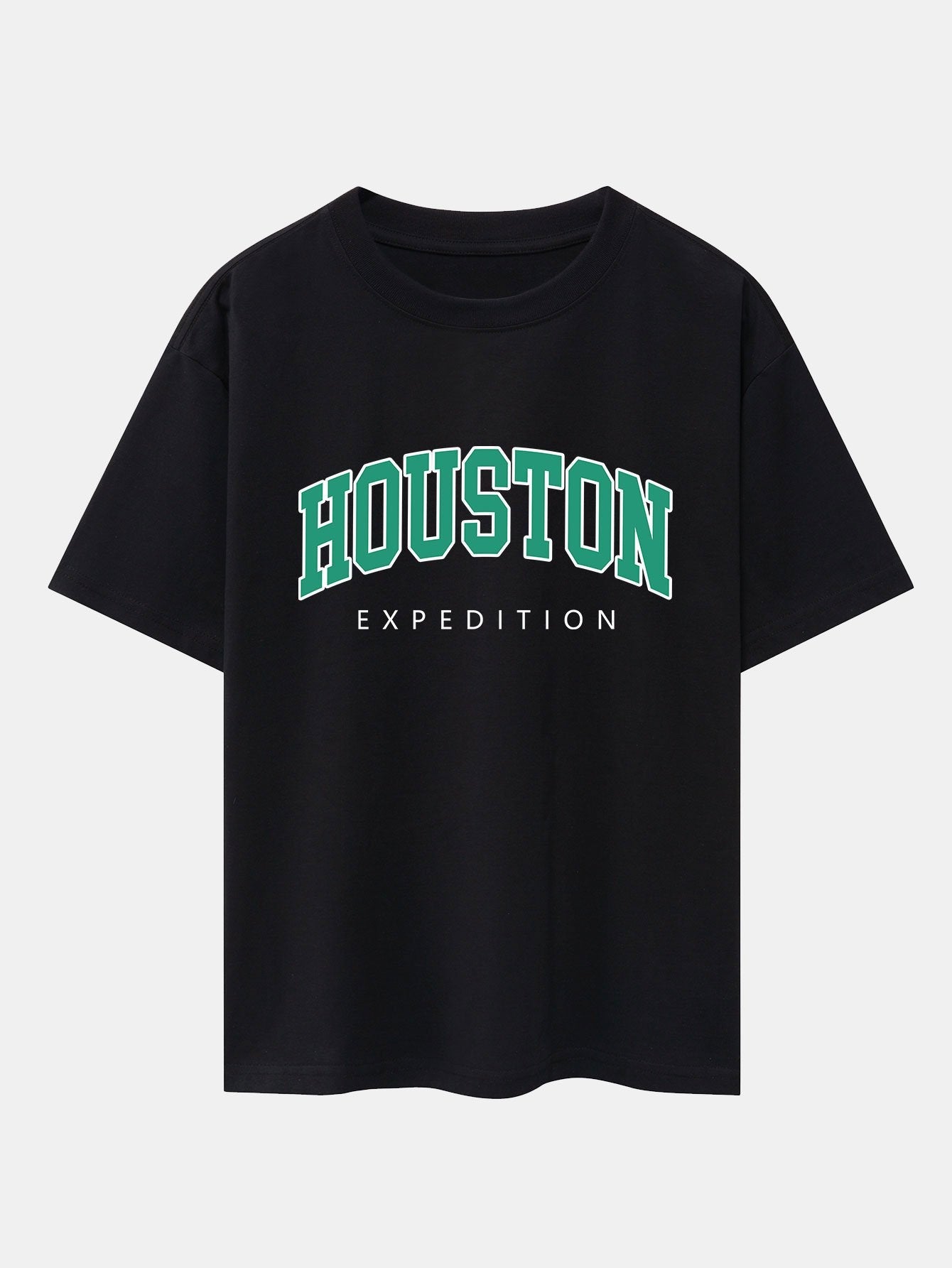 Houston Print Drop Shoulder Oversize T-Shirt