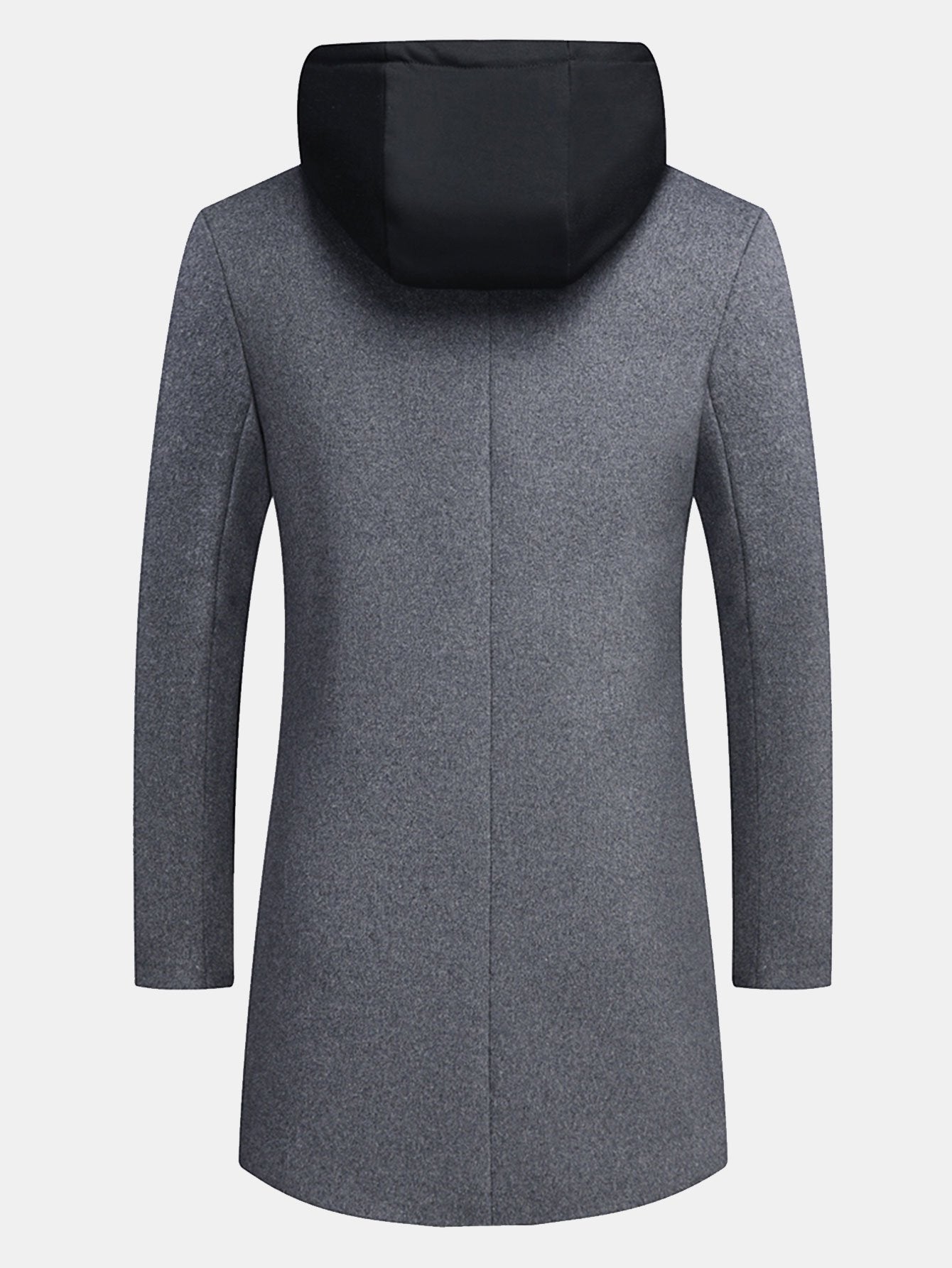 Detachable Hooded Woolen Overcoat