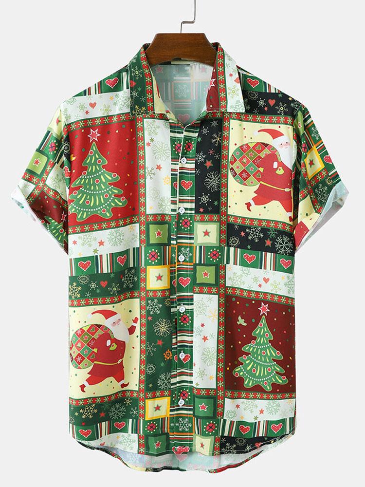 Chemise de Noël à manches courtes