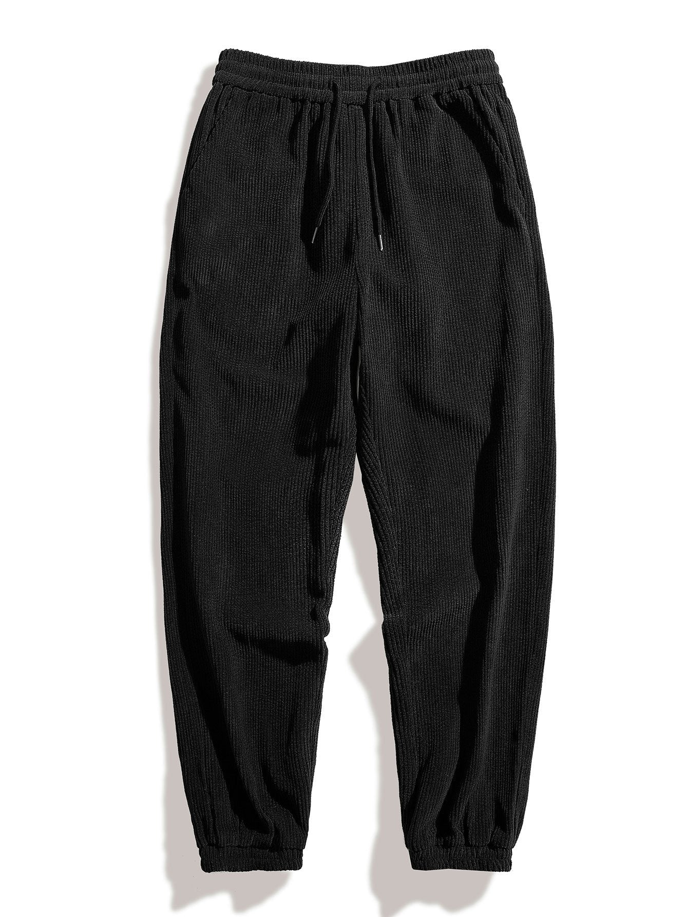 Drawstring Corduroy Jogger Pants