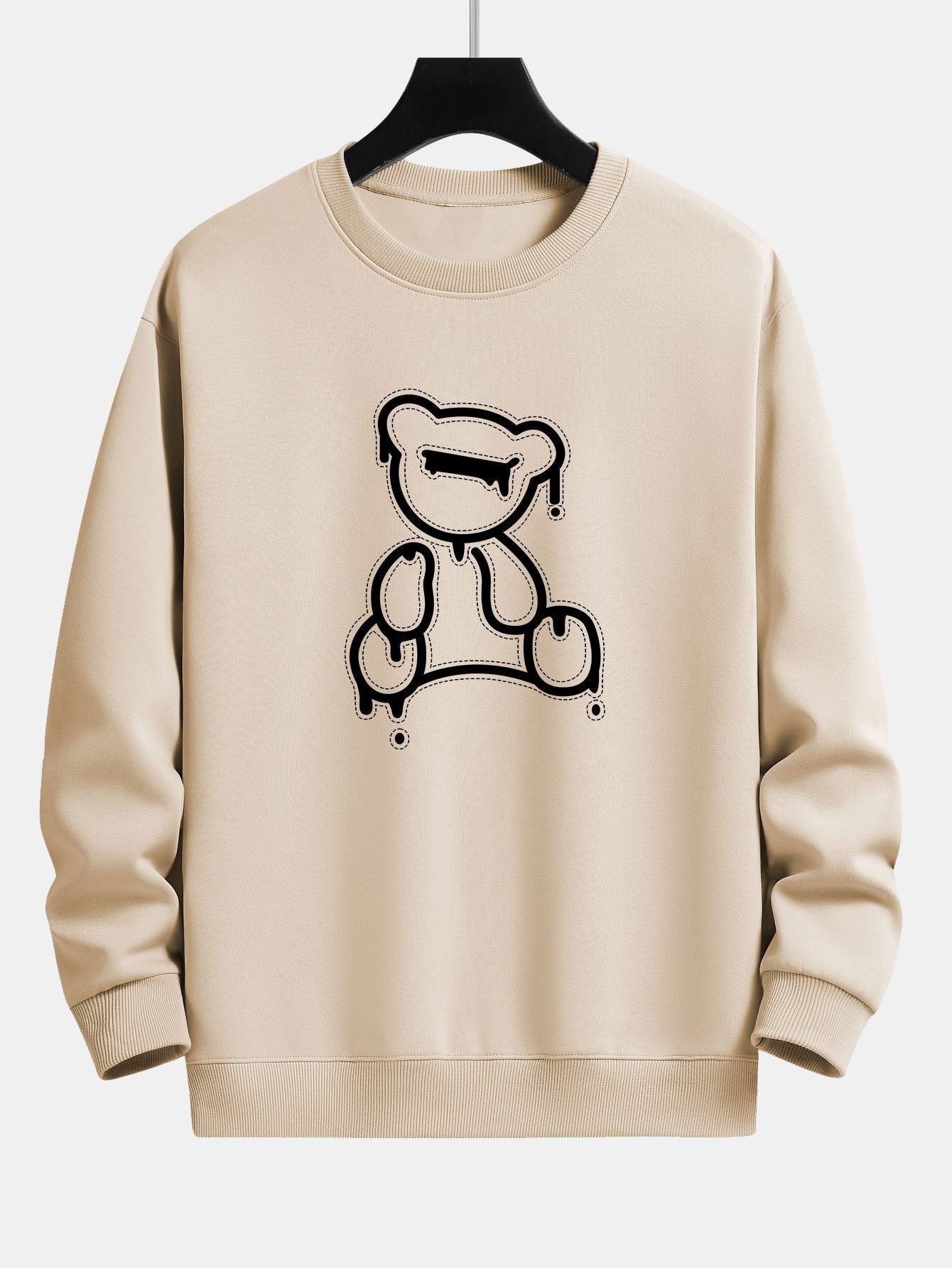 Line Bear Print Relax Fit Sweatshirt