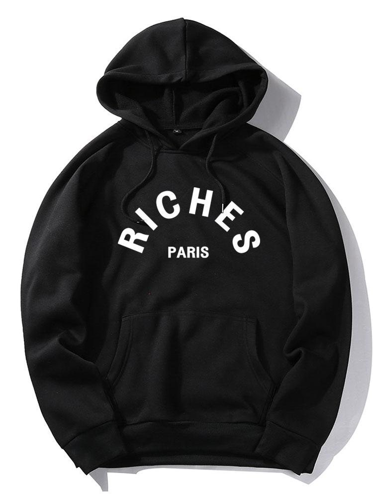 Sweat à capuche imprimé Rich Paris