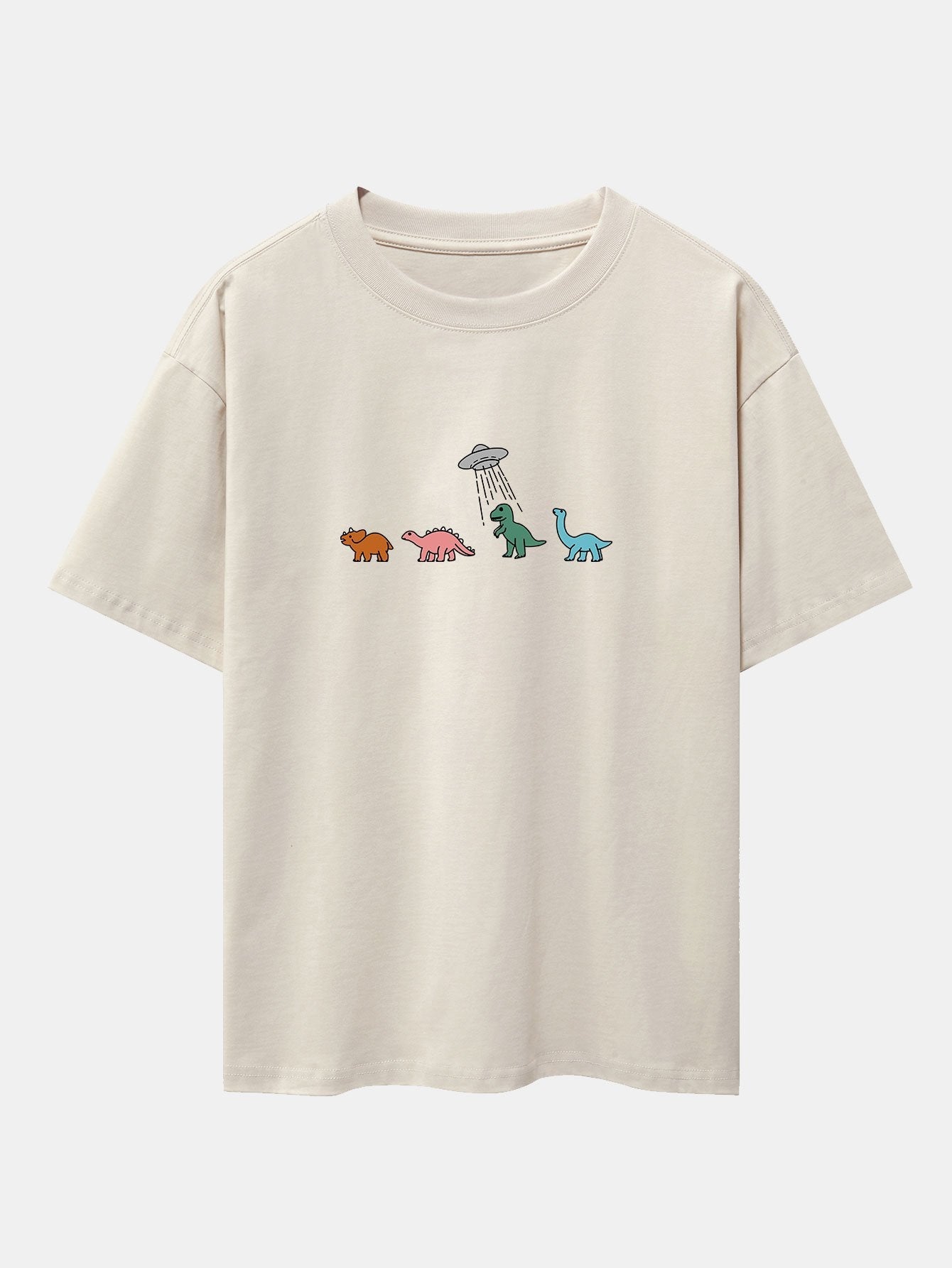 Cartoon Dinosaur Print Heavy Weight Oversize T-Shirt