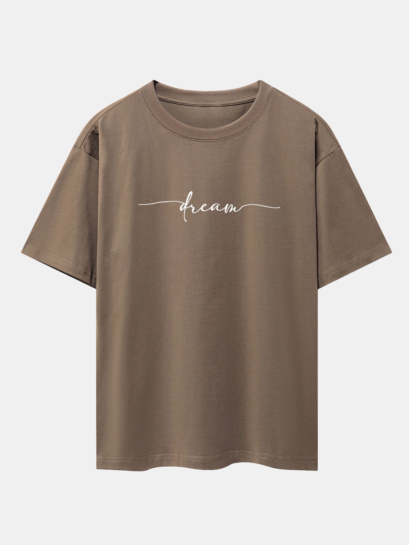 Dream Letters Print Heavy Weight Oversize T-Shirt