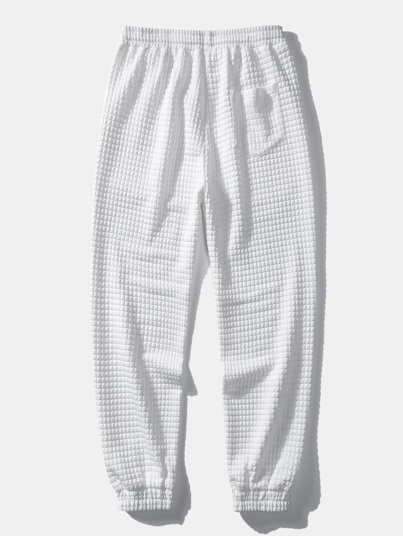 Drawstring Waffle Jogger Pants