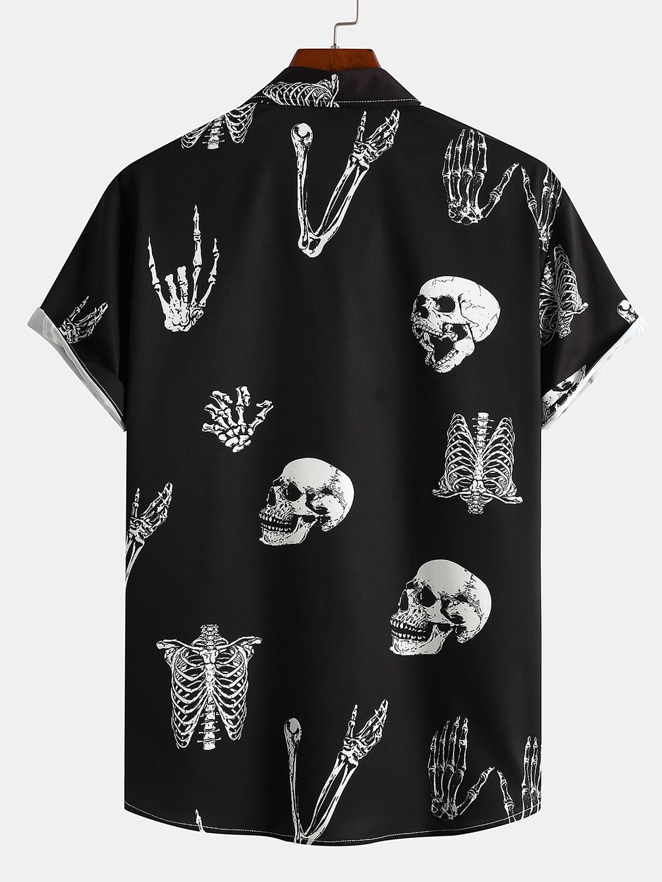 Chemise à imprimé tête de mort