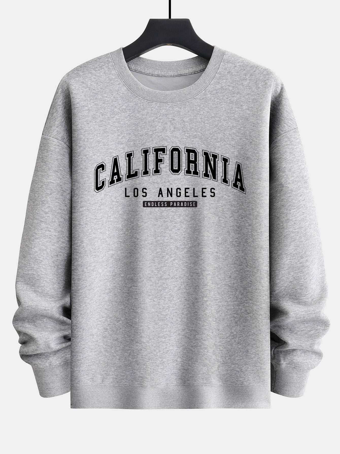 Sweat-shirt coupe décontractée à imprimé californien