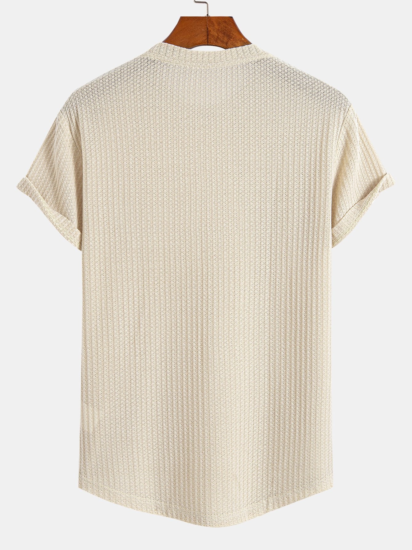 Waffle Arc Hem T-Shirt