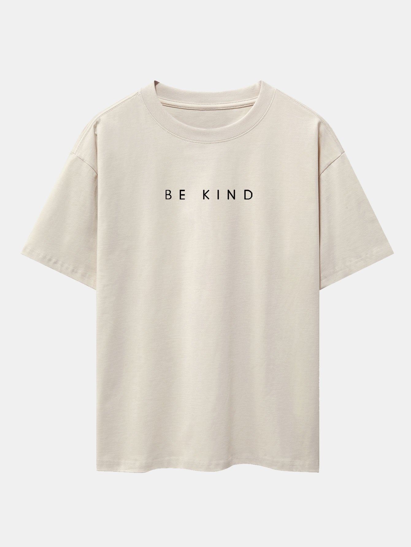 T-shirt oversize à épaules tombantes et slogan Be Kind imprimé