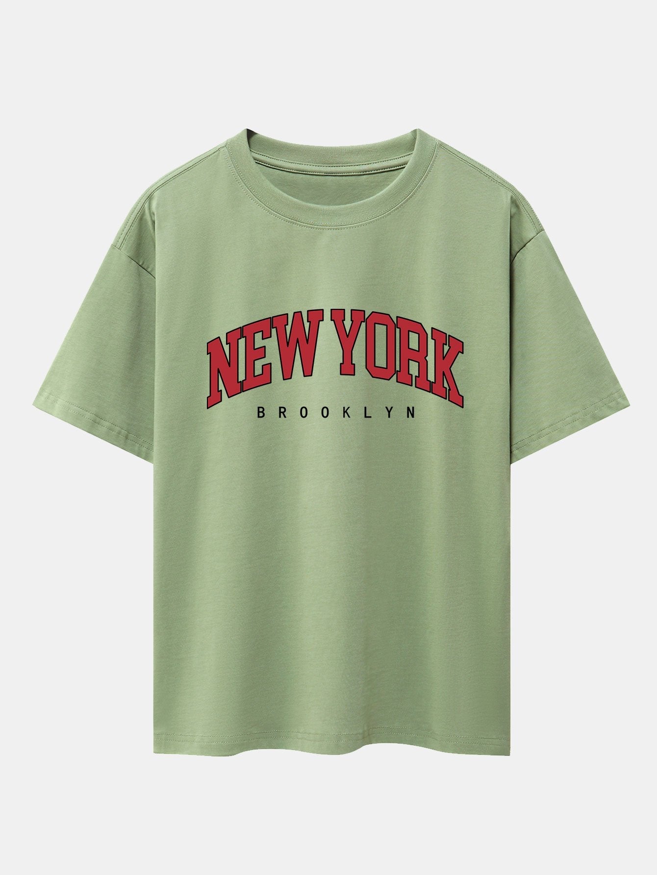 New York Print Drop Shoulder Oversize T-Shirt