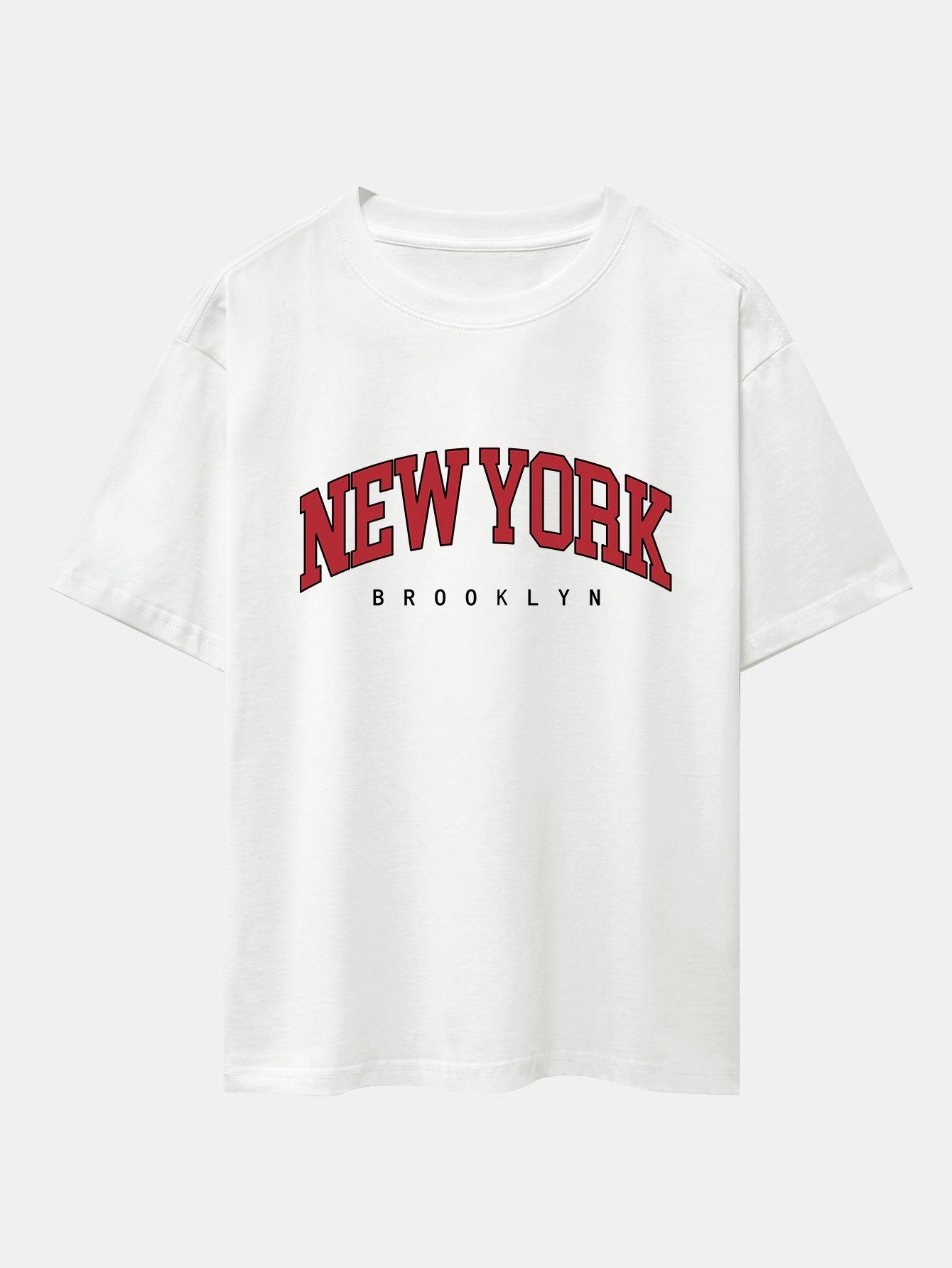 New York Print Drop Shoulder Oversize T-Shirt