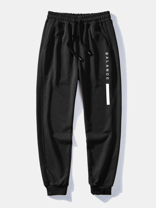 Balance Stripe Print Jogging Pants