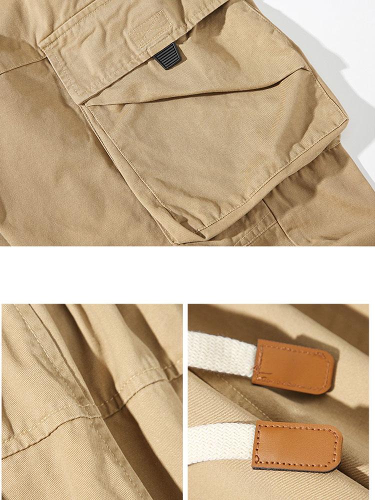 Elastic Drawstring Cuff Parachute Cargo Pants