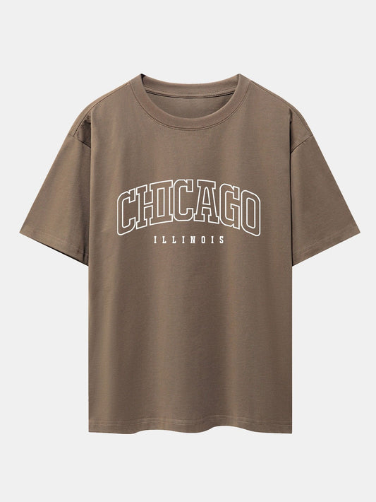 Chicago Print Oversize T-Shirt