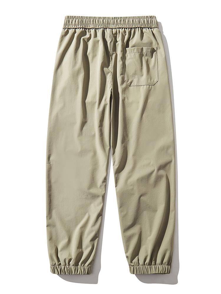 Elastic Waist Parachute Cargo Pants