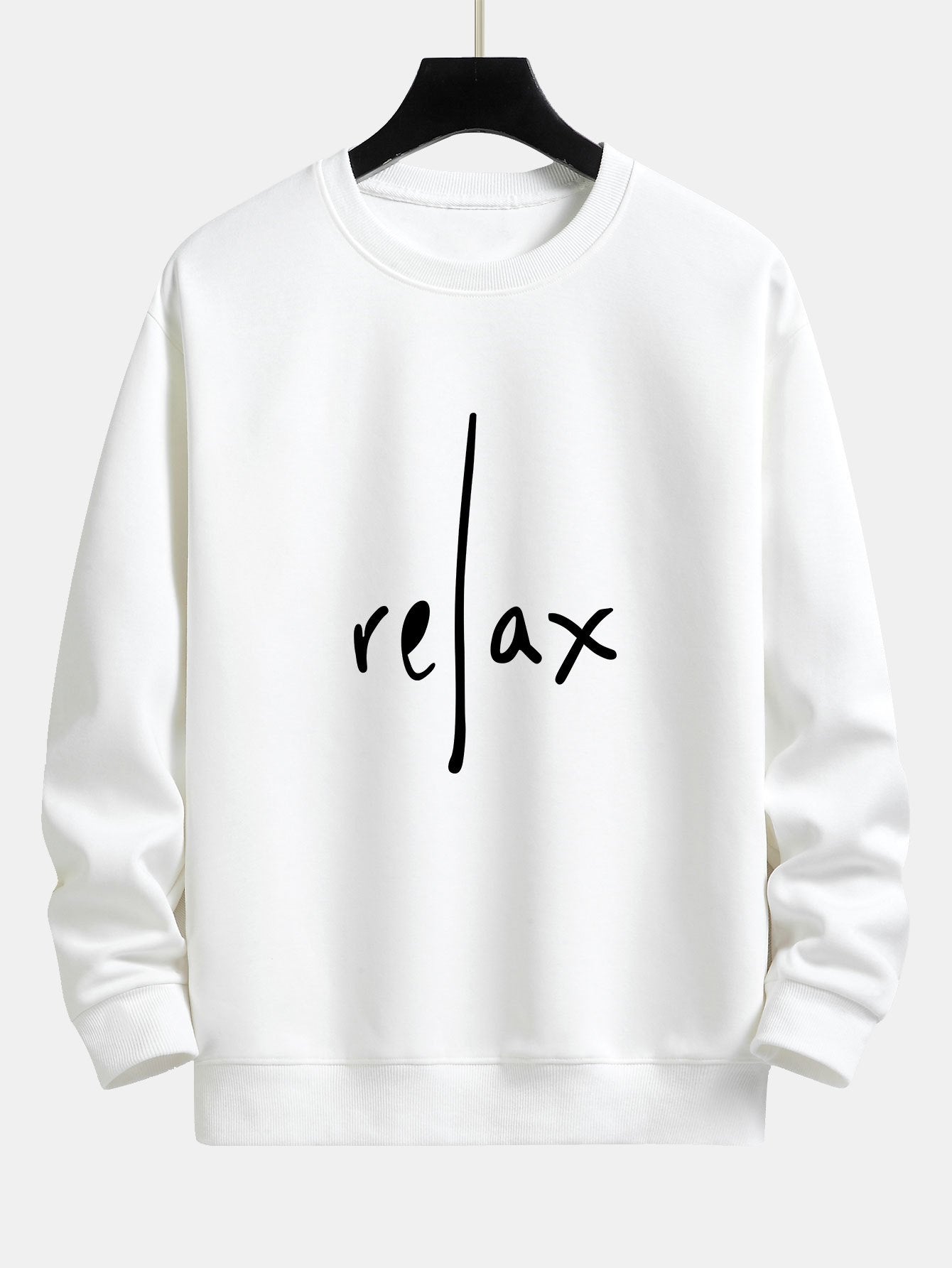 Sweat-shirt Relax Fit à imprimé slogan Relax