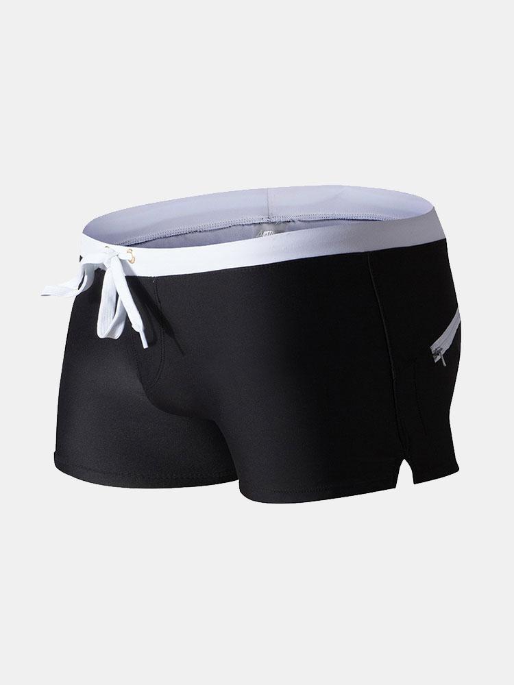 Swim Trunks With Back Zip Pocket