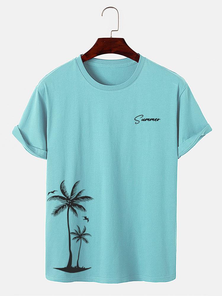 Summer Palm Tree Print T-Shirt