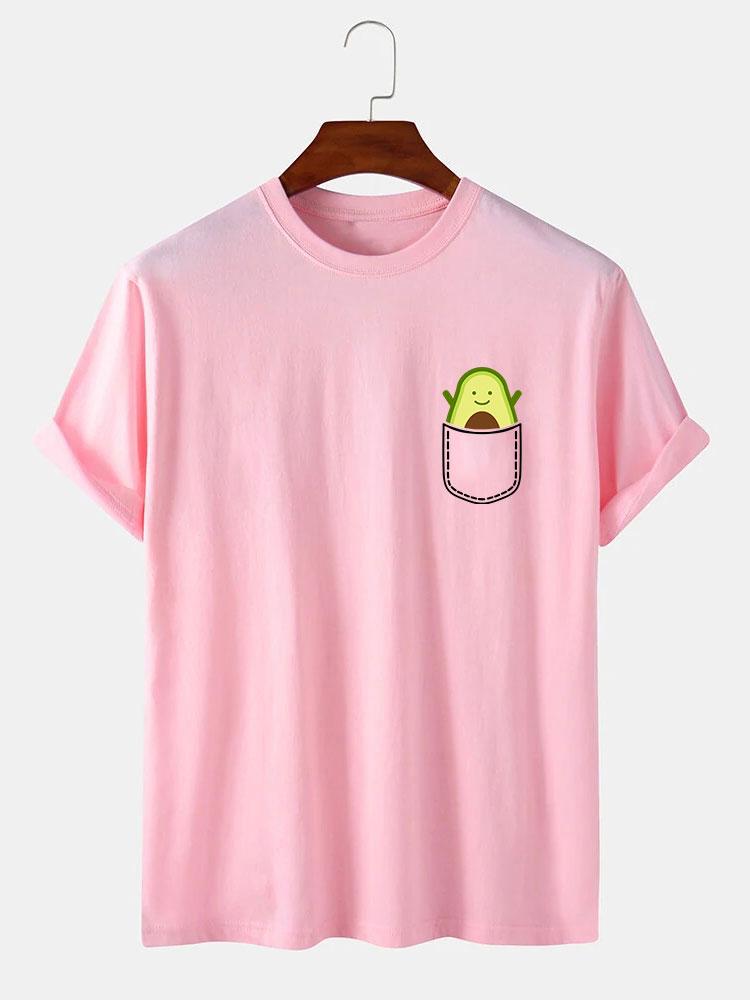 Pocket Avocado Print T-Shirt