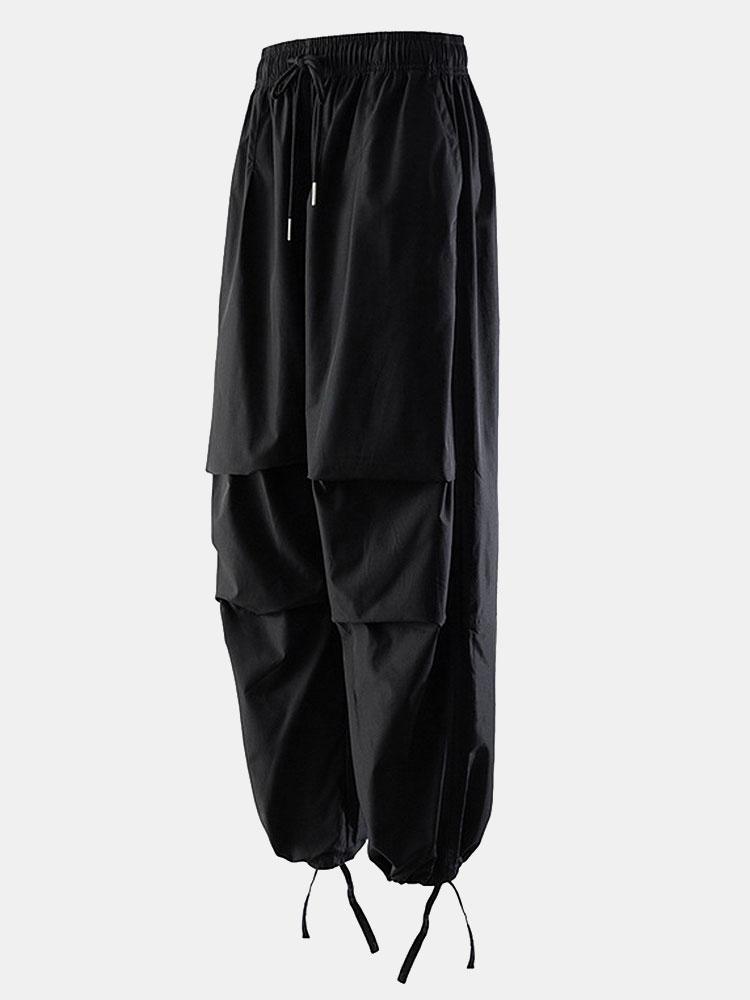 Solid Parachute Pants