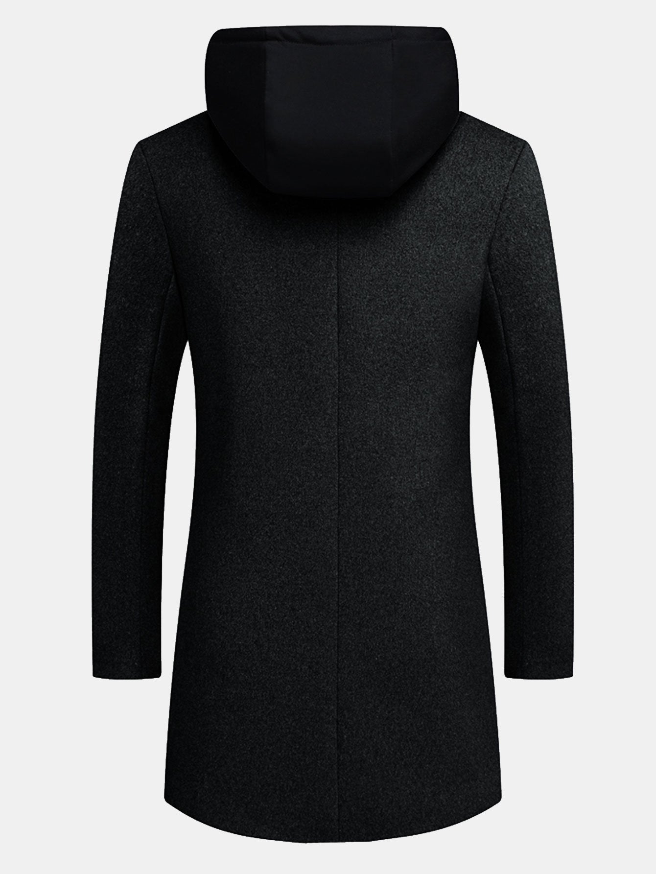 Detachable Hooded Woolen Overcoat