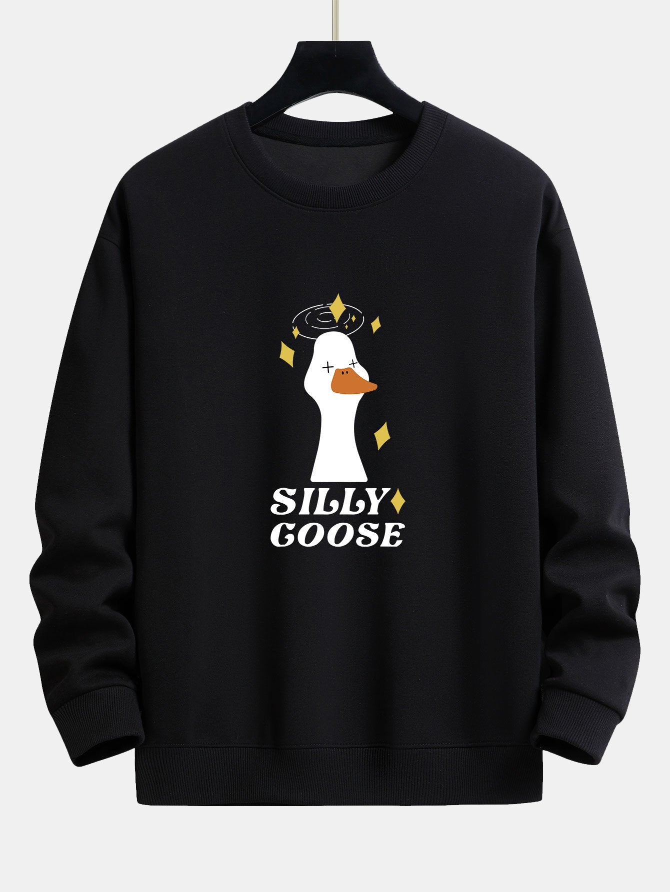 Dizzy Goose Print Relax Fit Sweatshirt