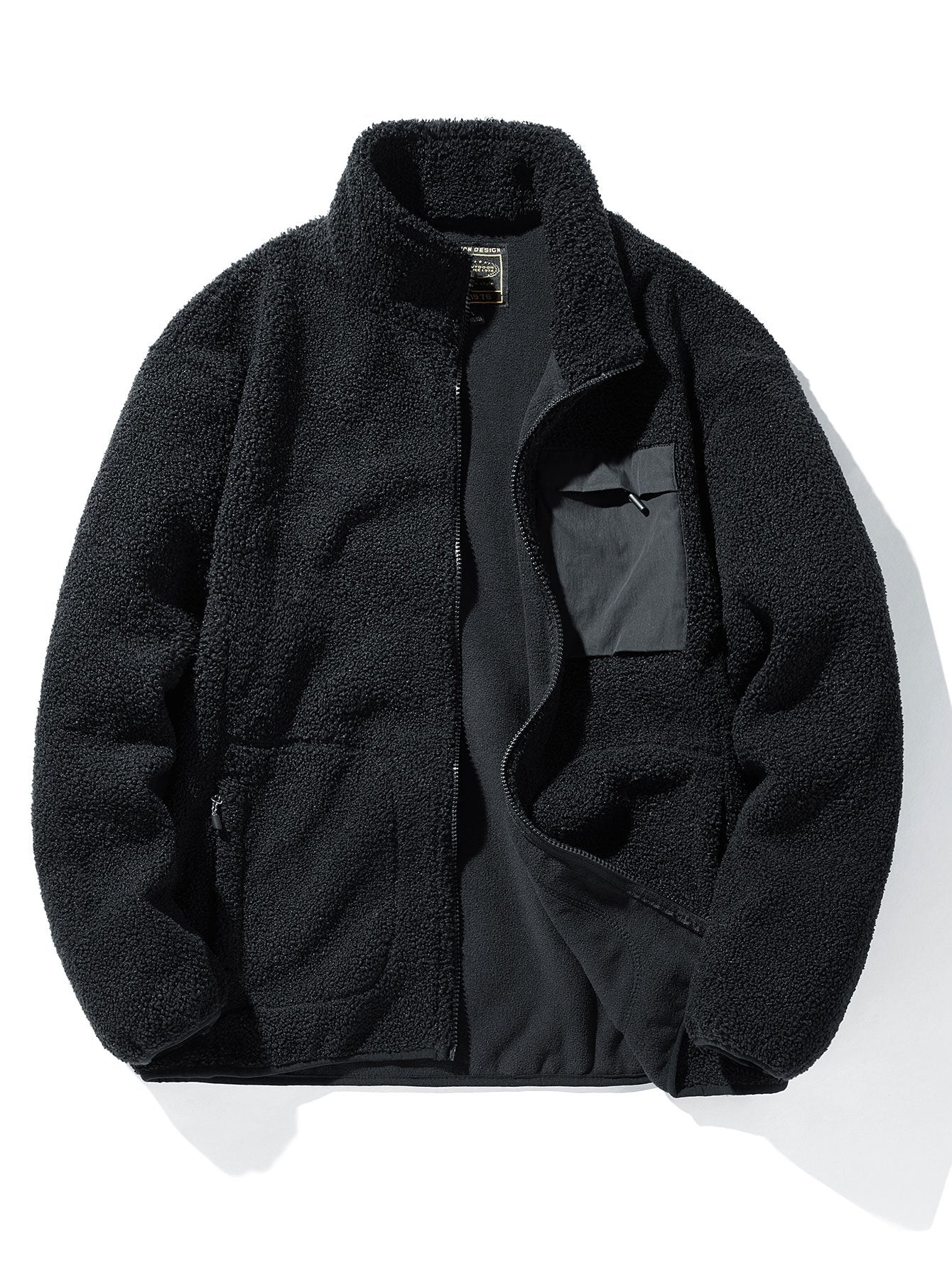 Manteau zippé en polaire Teddy