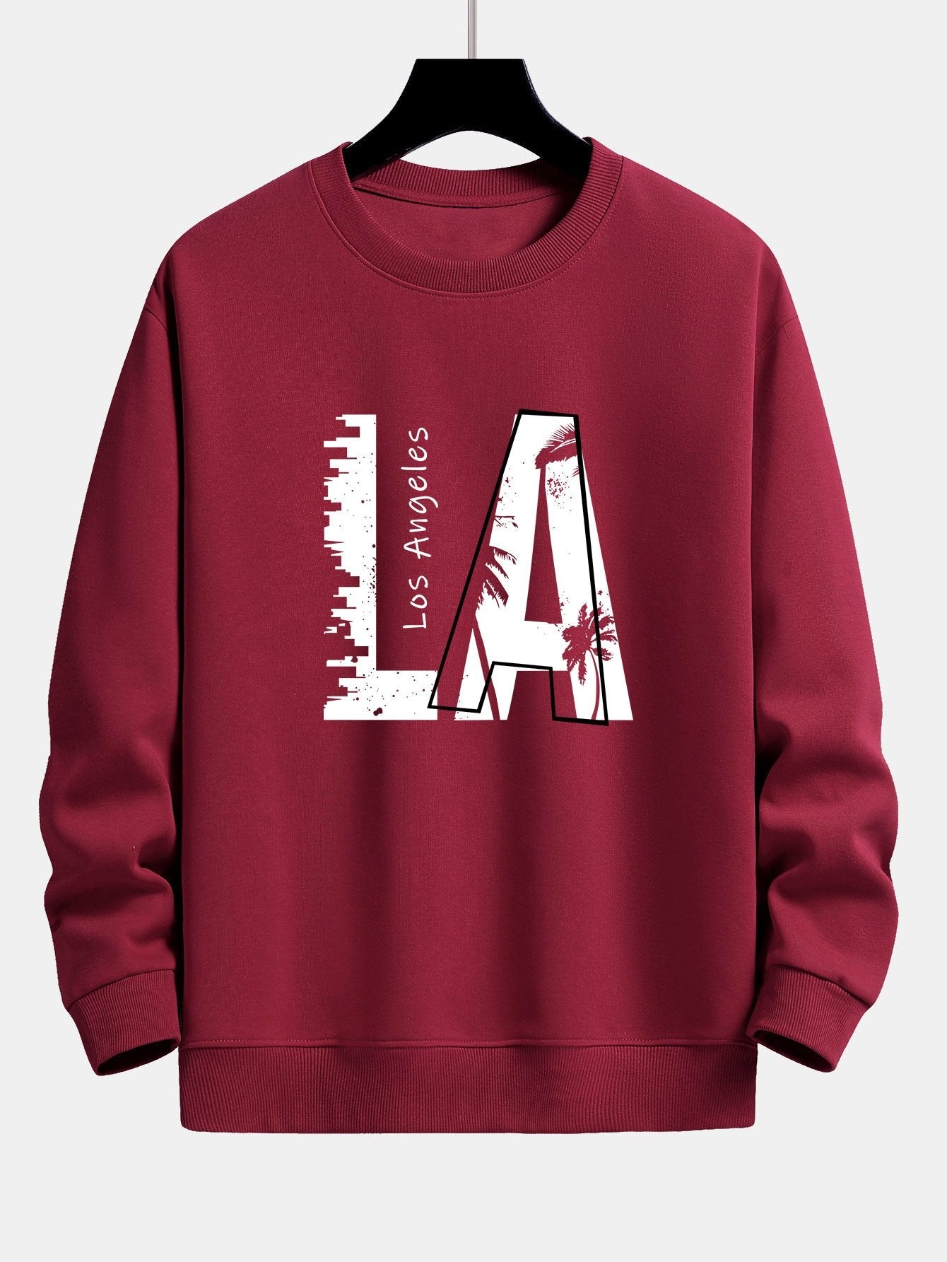 Los Angeles Print Relax Fit Sweatshirt