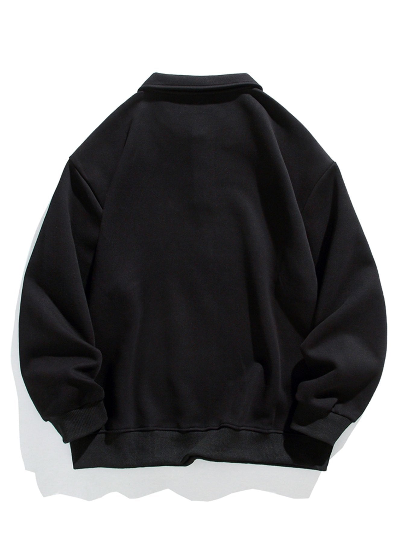 Relax Fit Basic Polo Sweatshirt