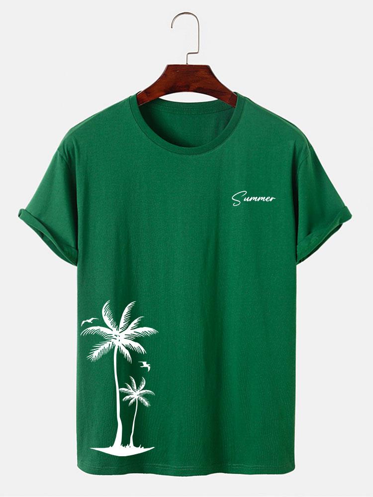 Summer Palm Tree Print T-Shirt