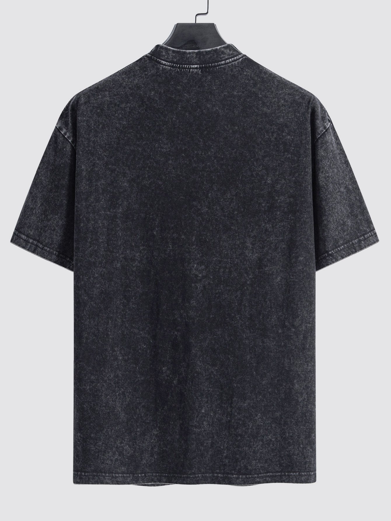 Dollar Hand Print Washed Drop Shoulder Oversize T-Shirt