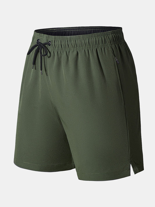 Zip Pocket Stretch Swim Shorts