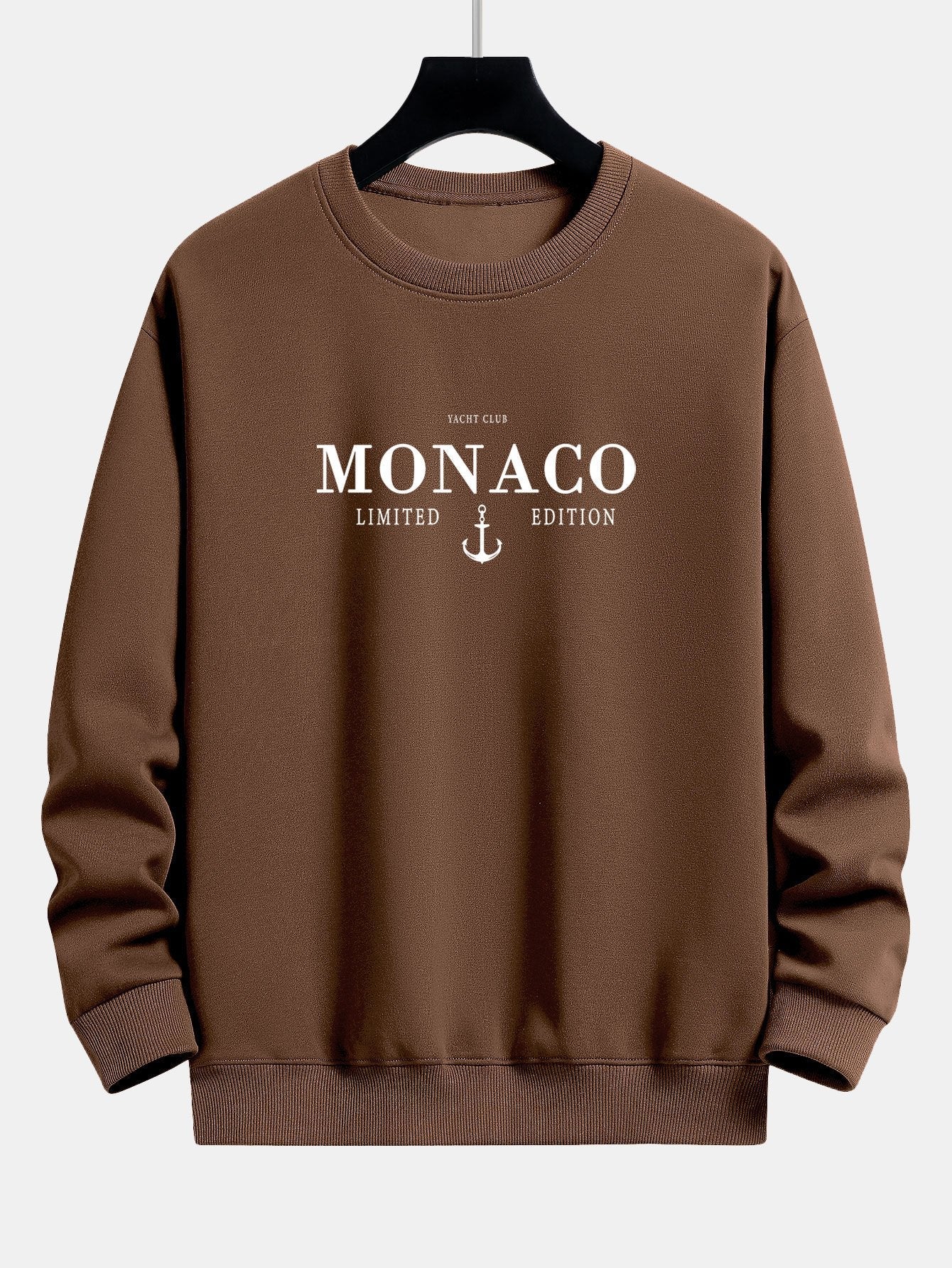 Monaco Slogan Print Relax Fit Sweatshirt