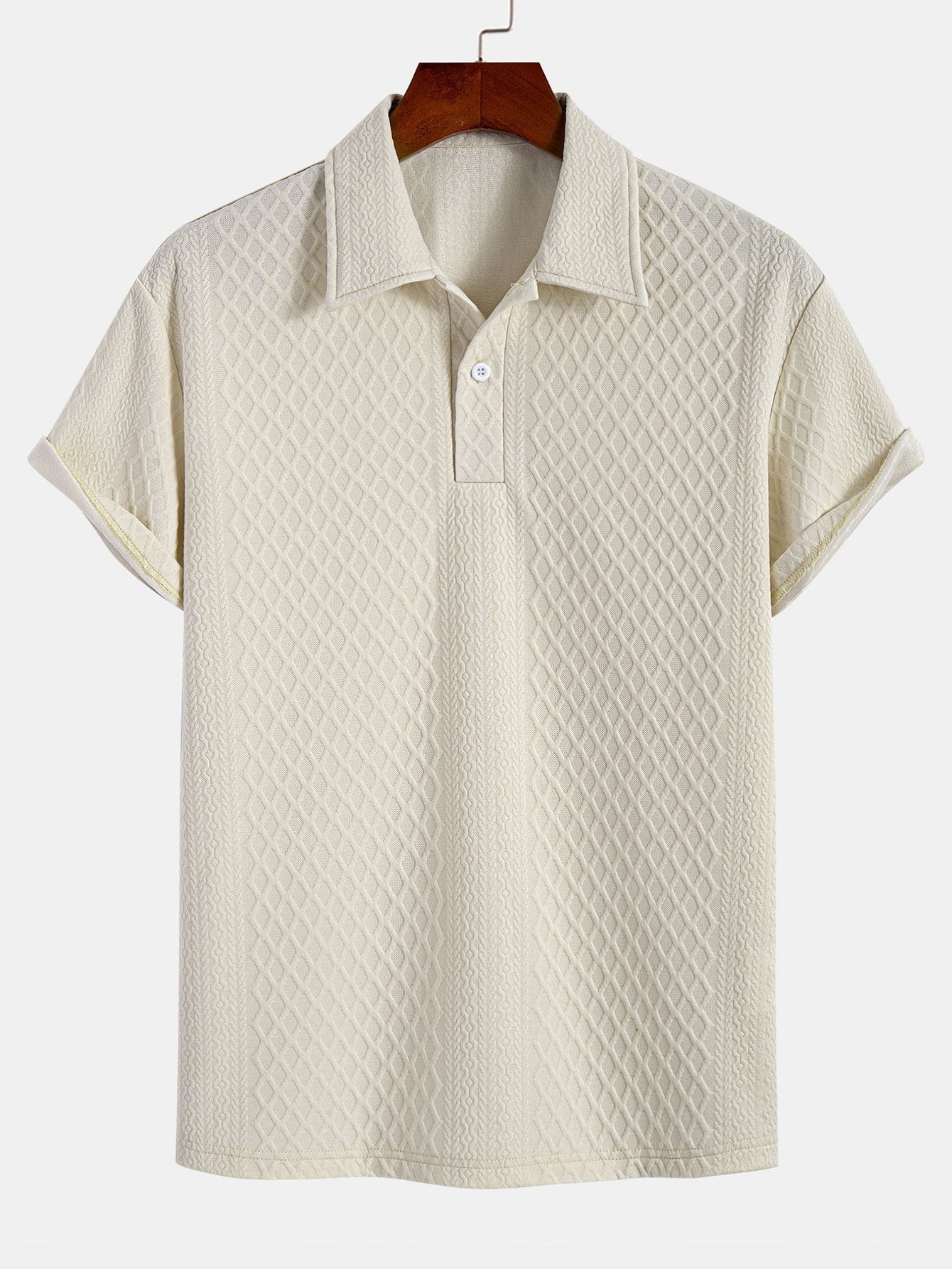 Polo Jacquard Géométrique Losange