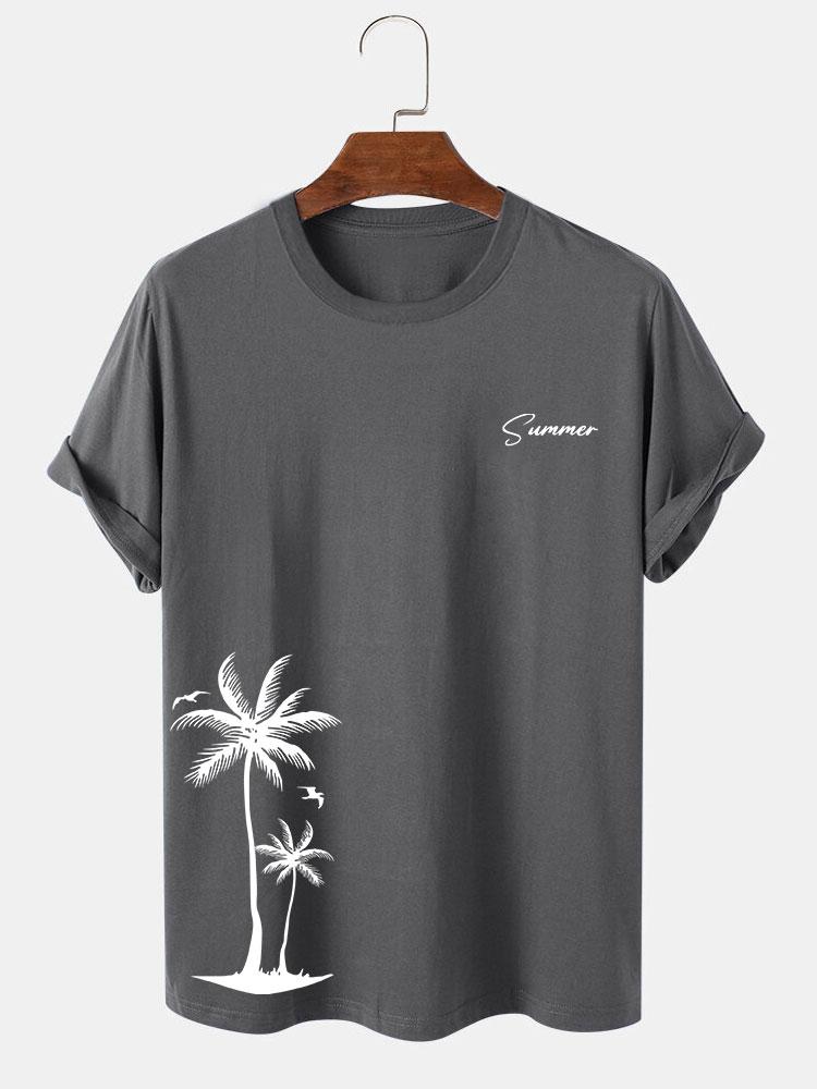 Summer Palm Tree Print T-Shirt