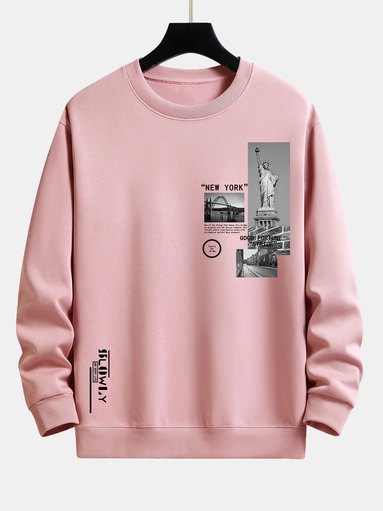 New York Architecture Print Relax Fit Sweatshirt