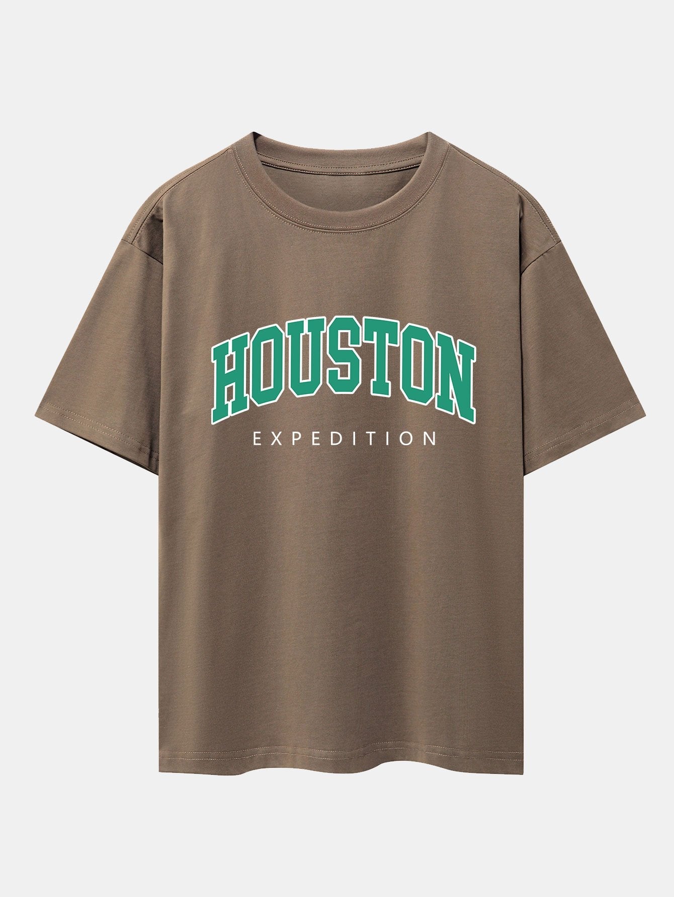 Houston Print Drop Shoulder Oversize T-Shirt