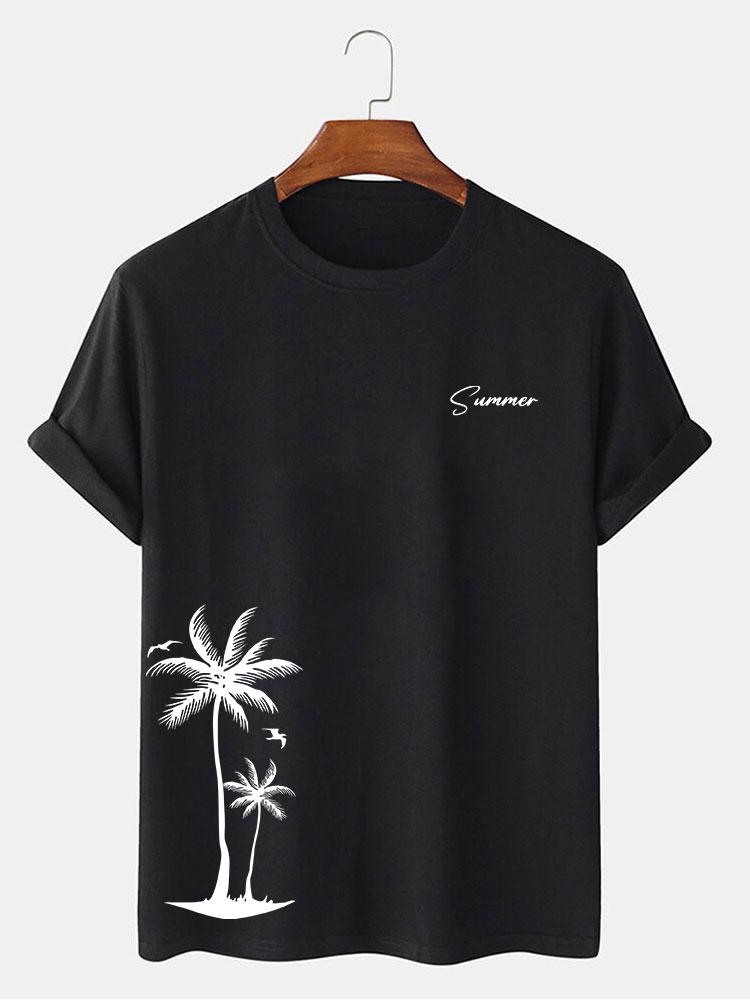 Summer Palm Tree Print T-Shirt