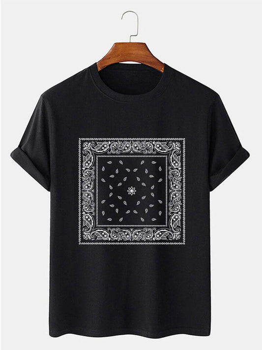 Paisley Bandana Pattern T-Shirt