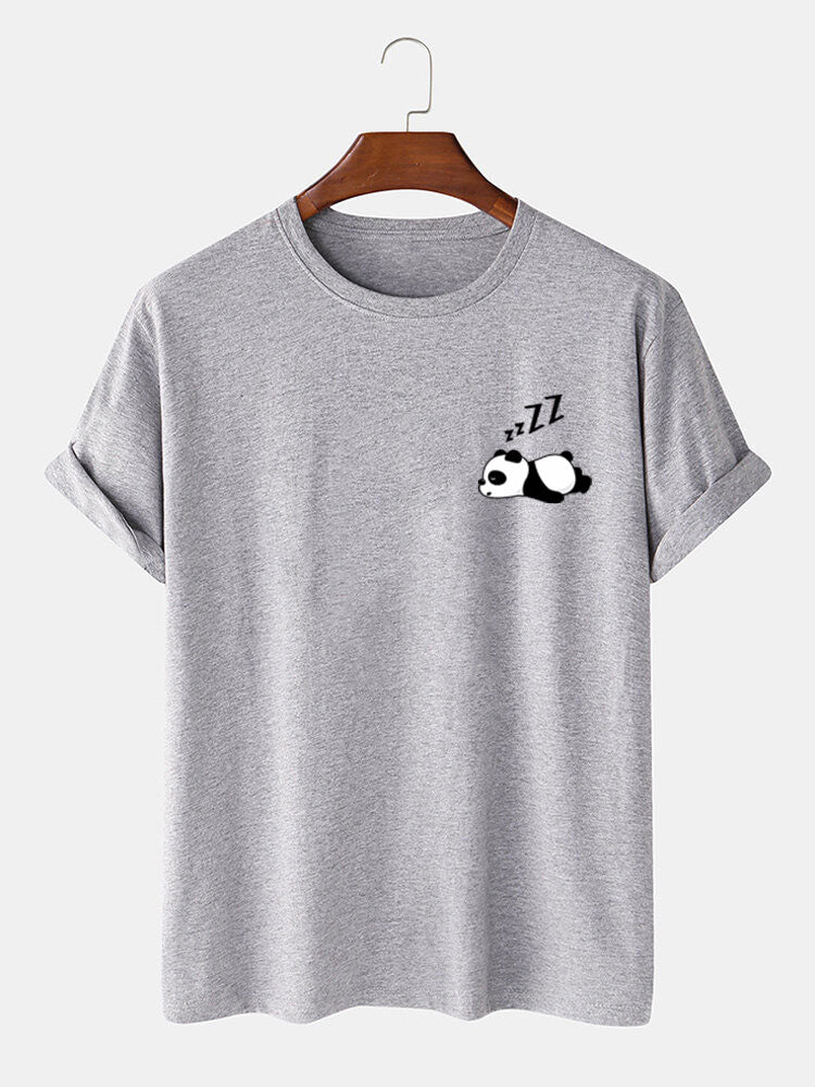 Lazy Panda Print T-Shirt