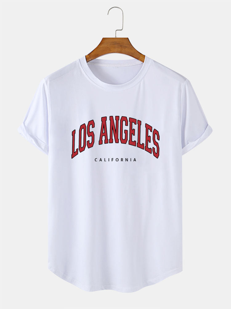 Los Angeles Letter Print T-Shirt