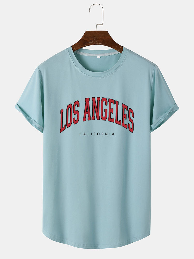 Los Angeles Letter Print T-Shirt