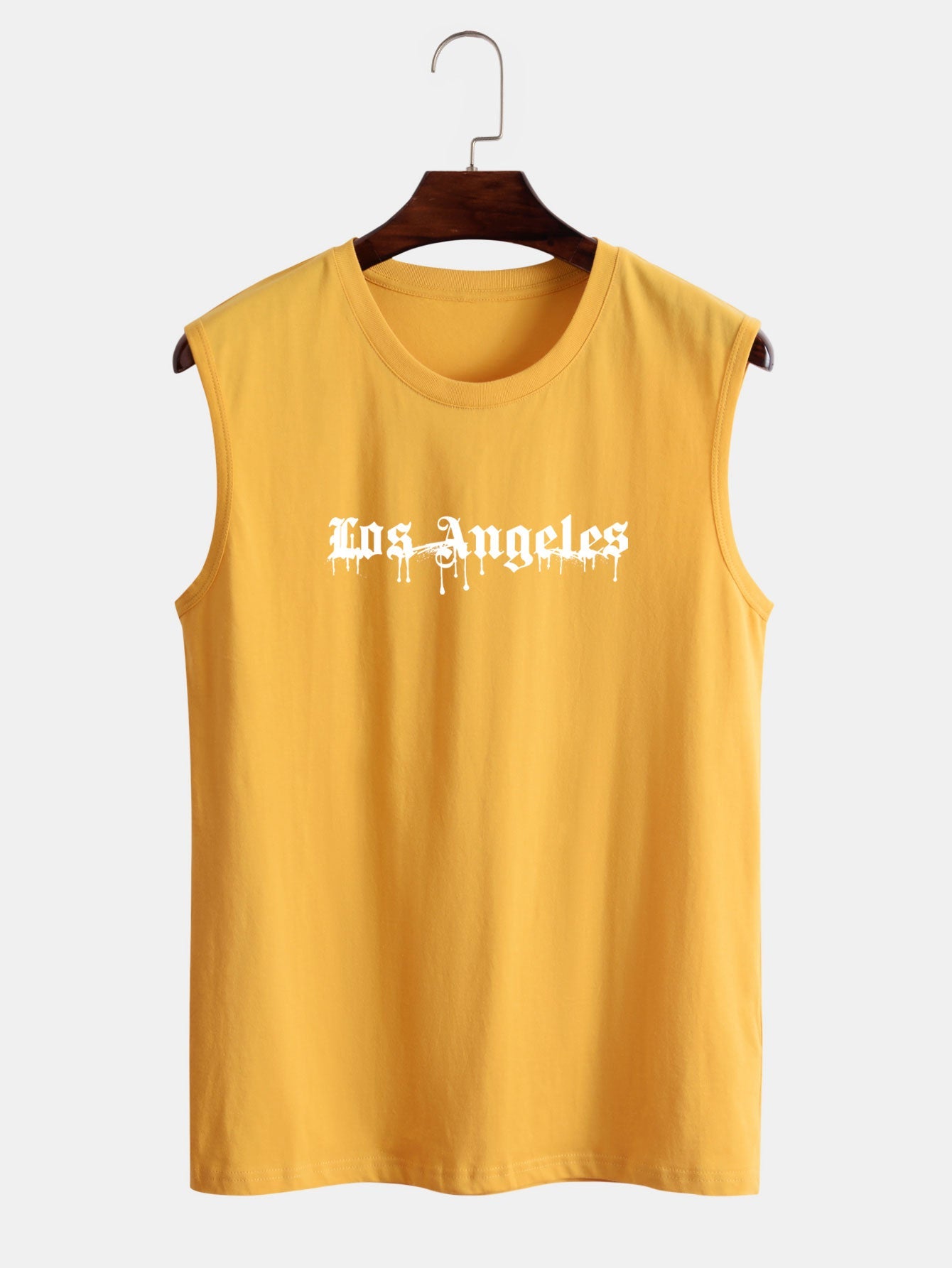 Los Angeles Graffiti Print Tank Top