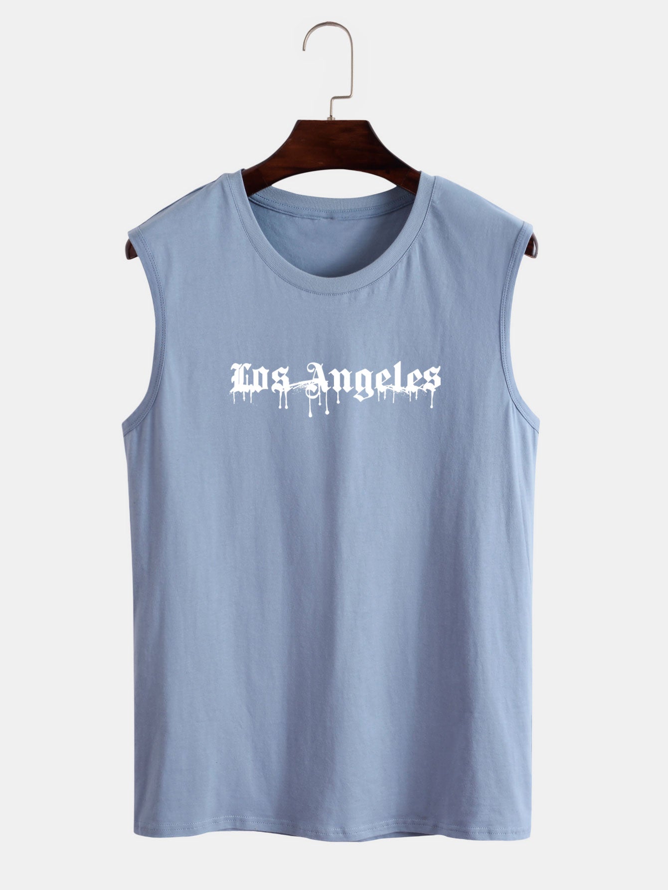 Los Angeles Graffiti Print Tank Top