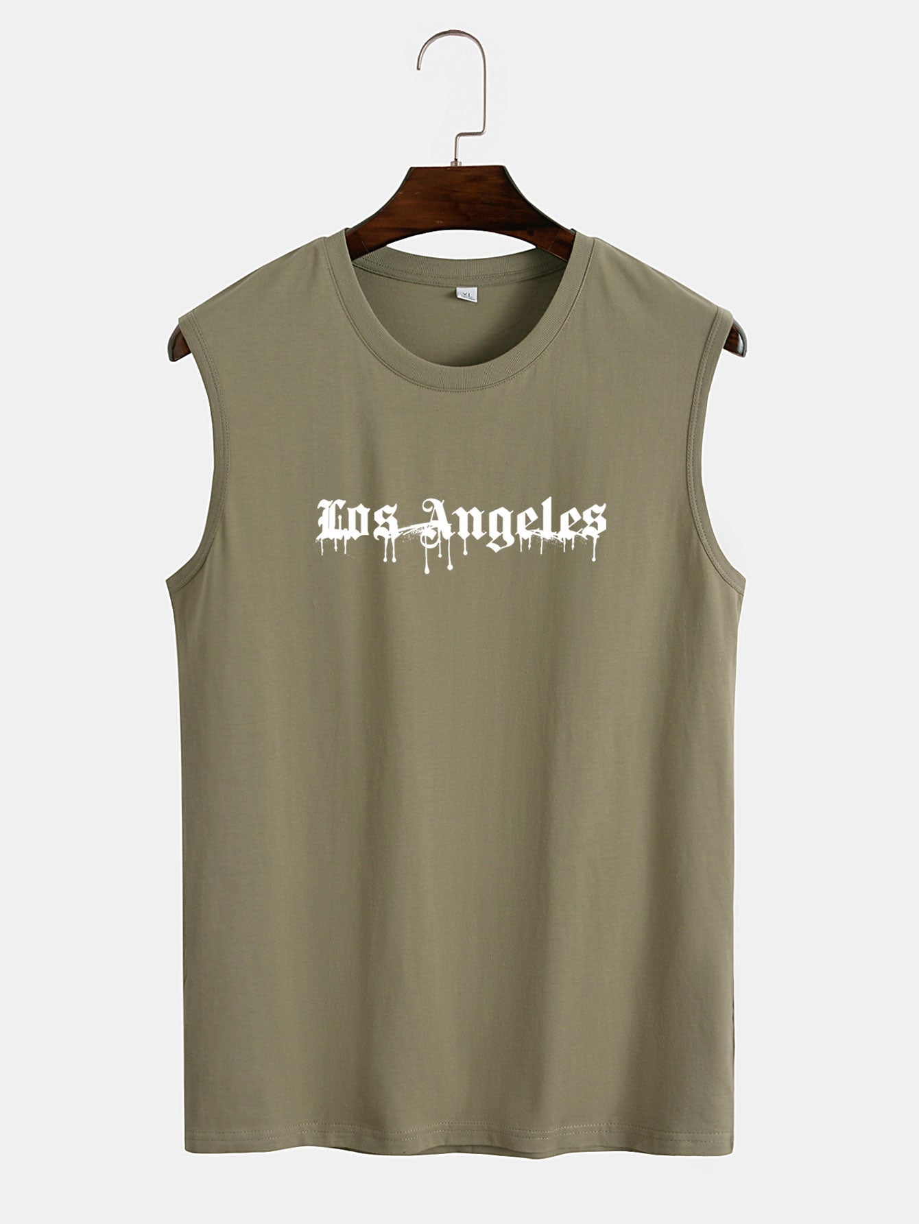 Los Angeles Graffiti Print Tank Top